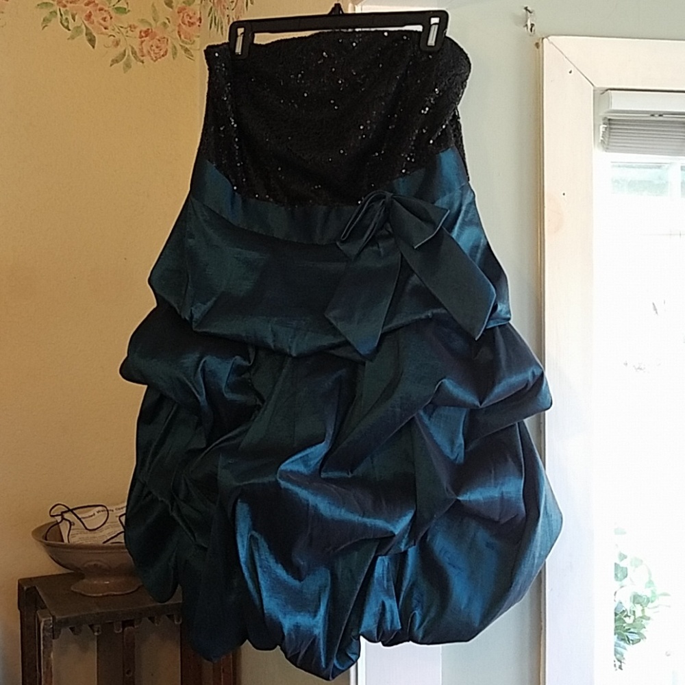 Teal Short Formal Dress